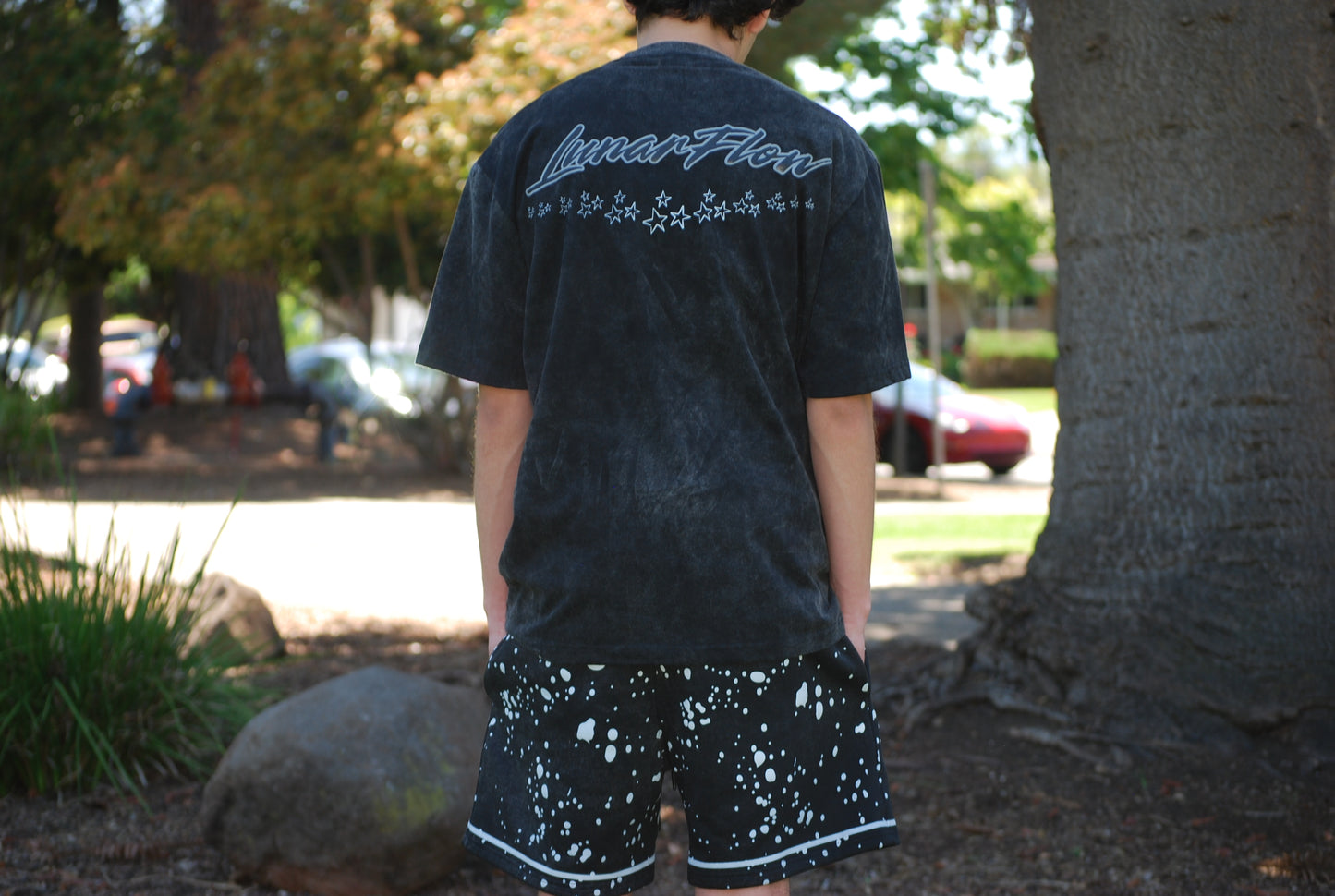LunarFlow Acid Wash Shorts